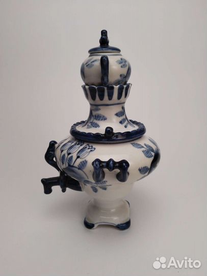 Самовар фарфор гжель СССР