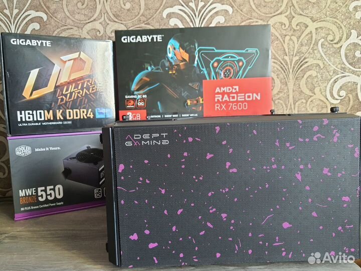 Игровой Пк Gigabyte RX7600 Gaming+Core i3 12100F