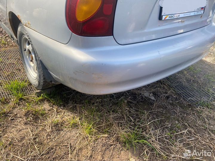 Здний бампер шевроле ланос