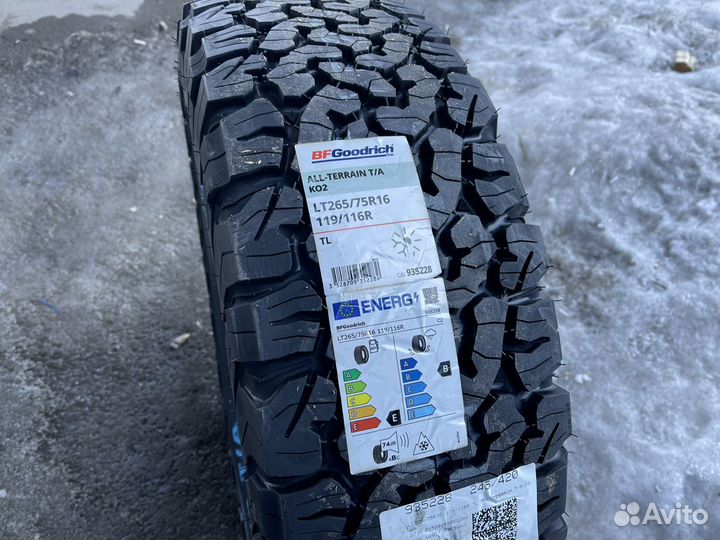Bfgoodrich All-Terrain T/A KO2 265/75 R16 119R