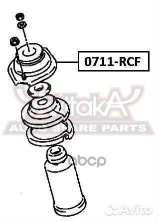 Опора амортизатора 0711-RCF asva