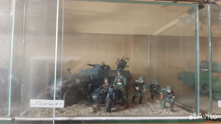 Модели под стеклом