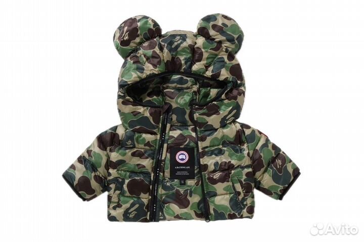 Canada Goose x Bape x BearBrick Camo Puff 1000%