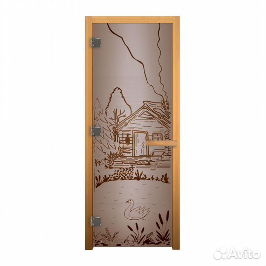 Дверь стекло Сатин Матовая 