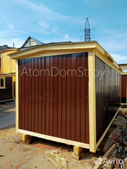 Бытовка деревянная утепленная с электрикой