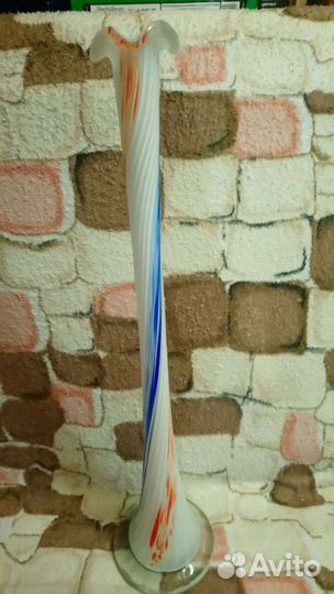 Ваза. Цветное стекло. Новая