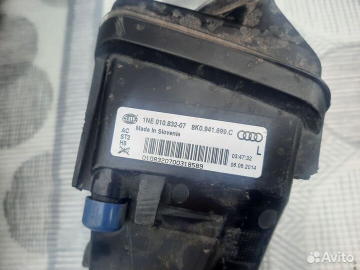 Фара противотуманная левая audi a4 B8