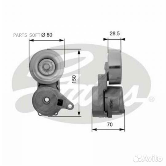 Ролик натяж.поликл.ремня 7808-21313