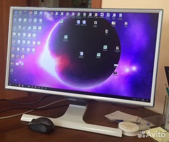 Белый монитор Samsung S24E391HL купить в Москве | Электроника | Авито
