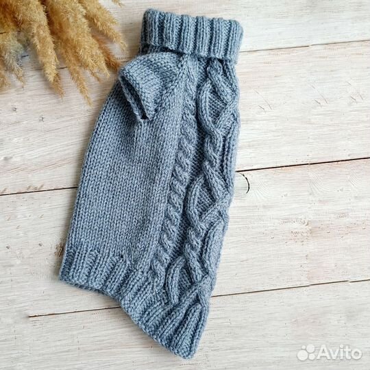 Свитер для кошки Вязаная кофта для животных