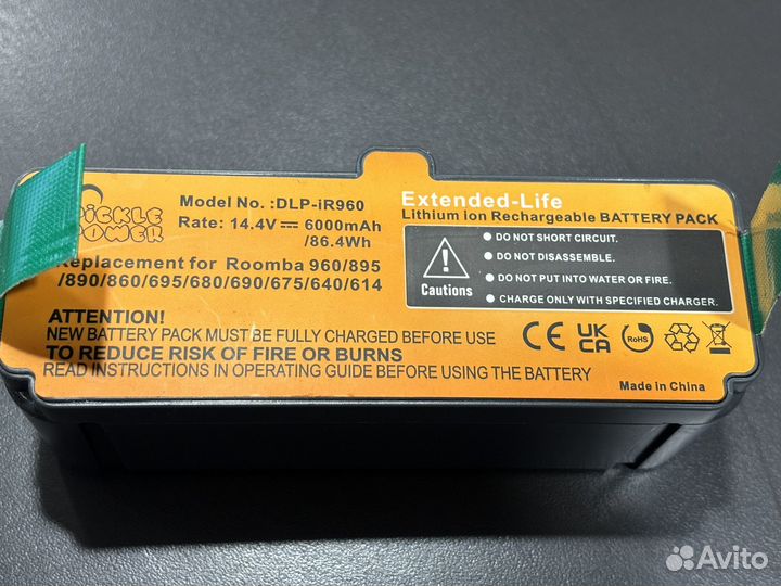Аккумулятор для iRobot Roomba Li-ion