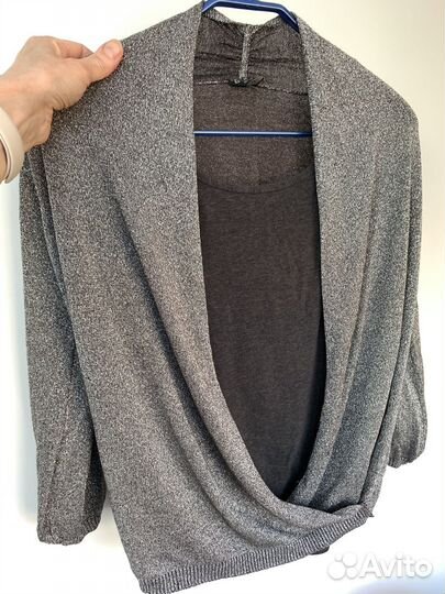 Кардиган трикотажный с люрексом / Oasis