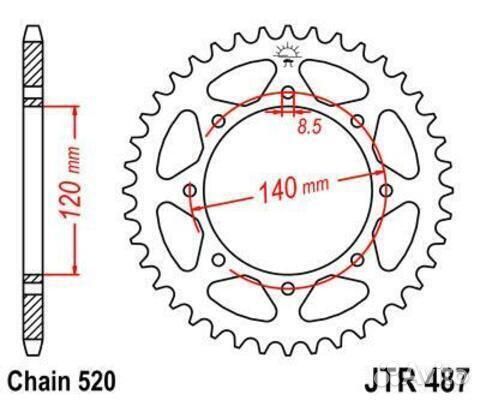 Звезда ведомая JTR487 46