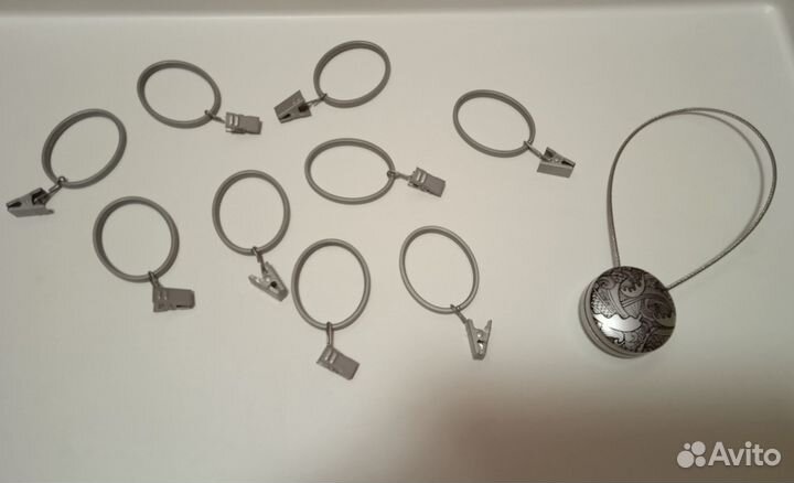 Кольца/крючки/крепления для штор riktig IKEA икеа