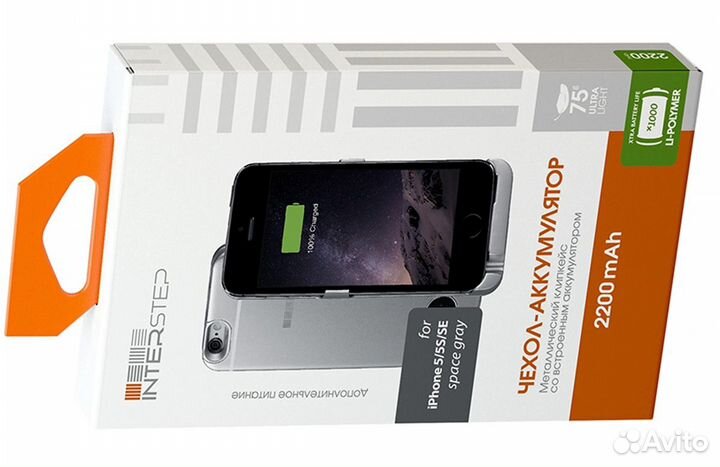Чехол-аккумулятор 2200mAh для iPhone 5/5S/SE