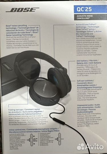 Наушники bose QC25