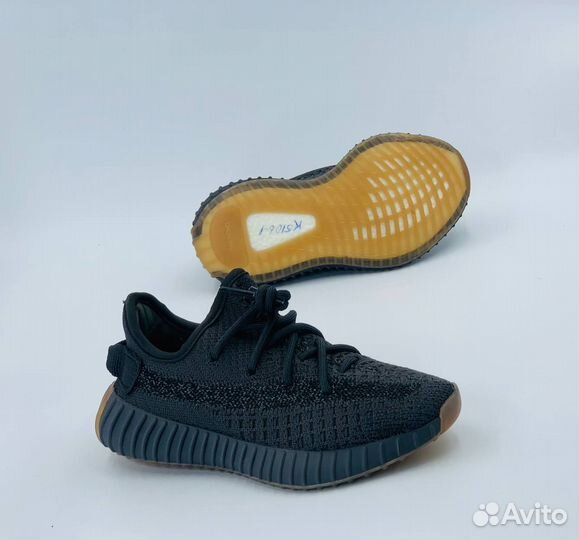 Adidas yeezy boost 350 детские чёрные разм. 35