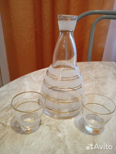 Графин штоф и рюмки СССР Винтаж