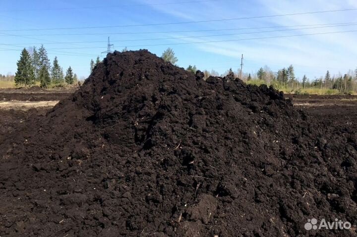 Земля плодородная чернозем грунт доставка 5/10 куб