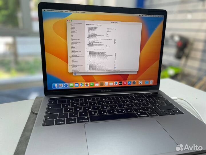 MacBook Pro touch bar 13 2018г. i7 / 16 / 512