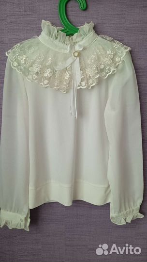 Школьные блузки для девочки 128 134