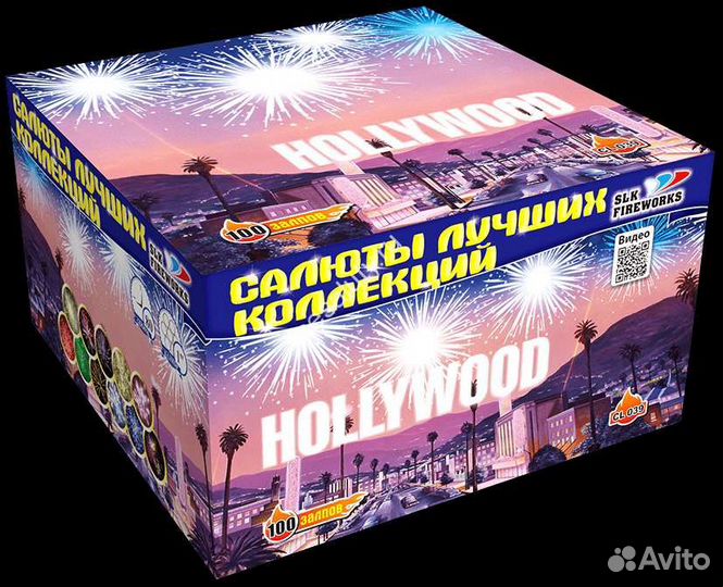 Хит Салют/Фейерверк на 100 супер залпов на 1 дюйм