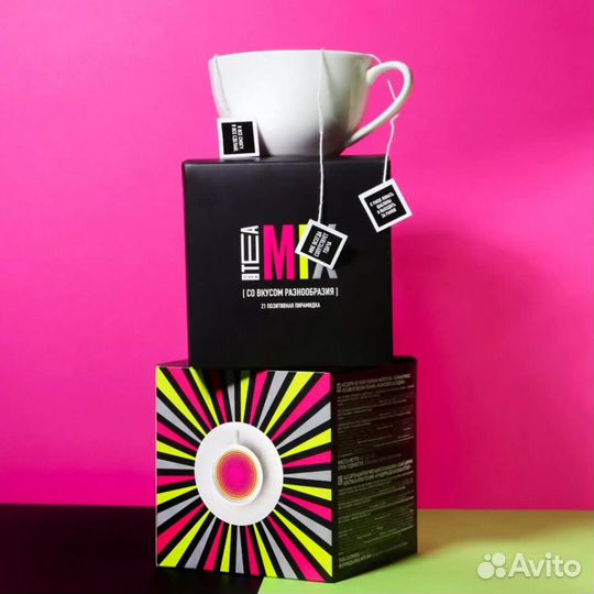 Микс черного, красного И зеленого чая