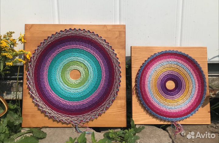 Картина (мандала) string art