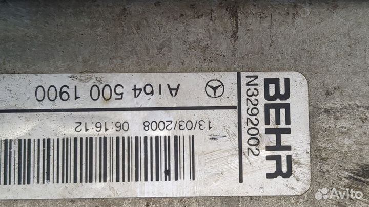 Радиатор интеркулера Mercedes ML W164, 2008