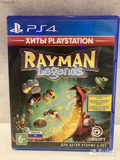 Диски на ps4 Rayman Legends