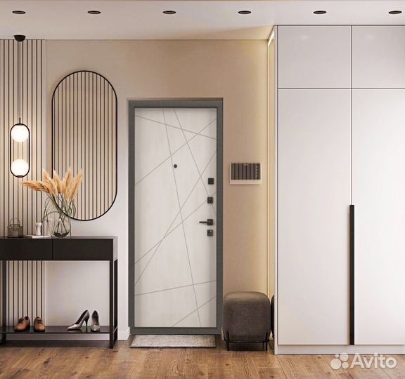 Входная дверь квартирная металлическая