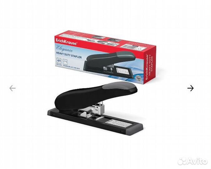 Степлер ErichKrause №23, 100листов, мощный
