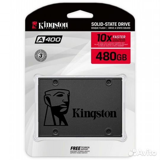 Внутренний SSD-накопитель 480Gb Kingston #203770