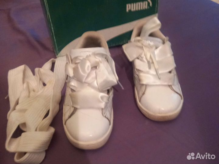 Кеды белые Puma