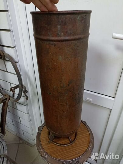 Огнетушитель старинный медный.1893 г.клеймо