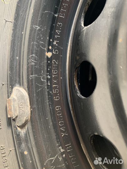 Колеса в сборе r16 зимние 5 114.3