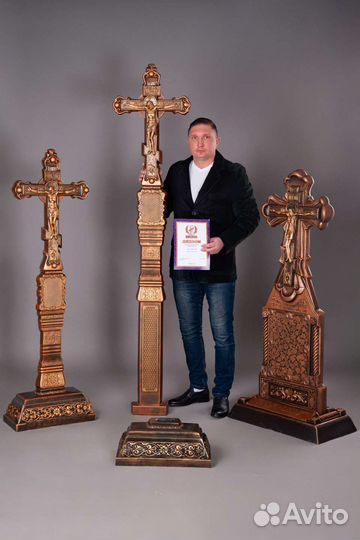 Памятник крест на могилу надгробия