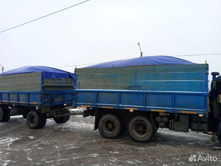 Перевозка грузов, зерновоз с прицепом