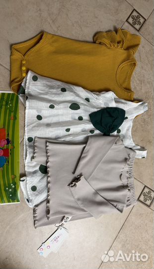 Детские комбинизоны на девочку пакетом 86 92