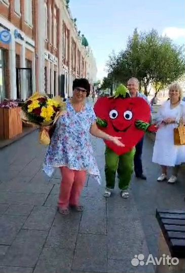 Ростовая кукла сердце или ягодка на прокат