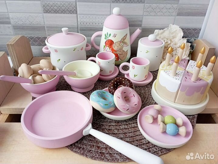 Набор деревянной посуды