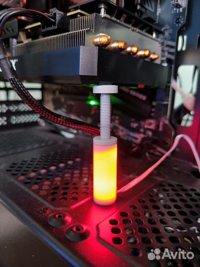 Подставка, держатель для видеокарты с RGB подсветк