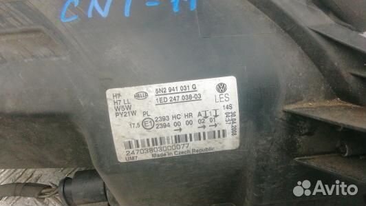 Фара левая volkswagen tiguan 1 (CNT11MR01)