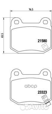 Колодки тормозные дисковые зад P56048 Brembo
