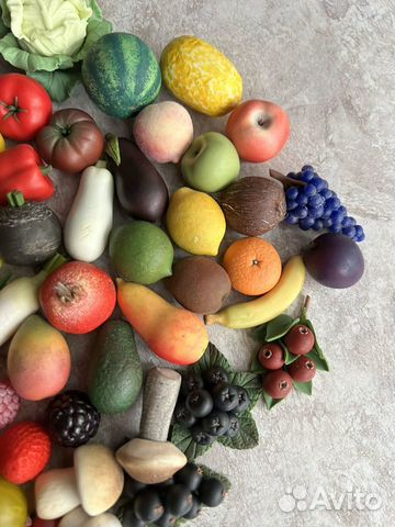 Овощи и фрукты из полимерной глины