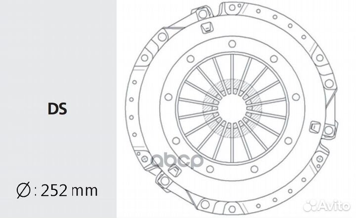 Корзина сцепления nissan pathfinder/terrano 3.0