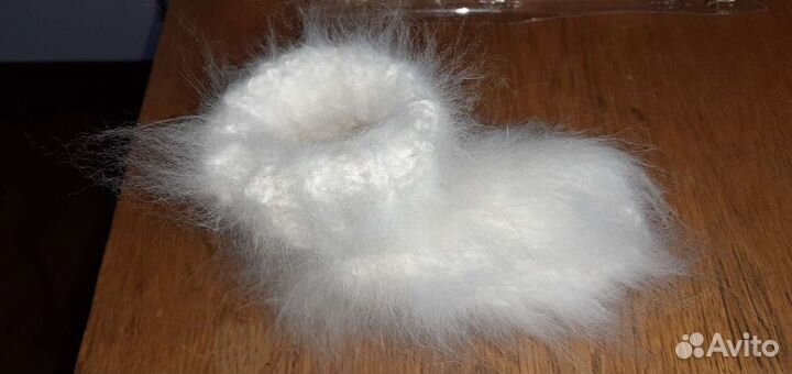 Носочки из пуха ангорского кролика и собачкиного