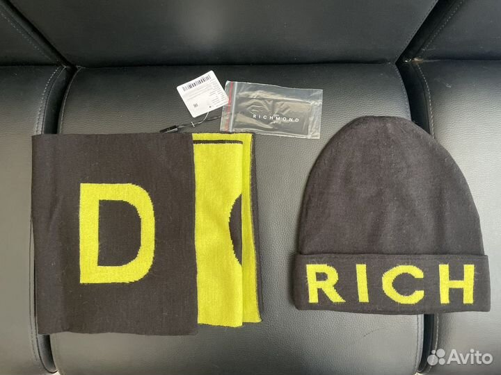 Шапка и шарф Richmond новый оригинал