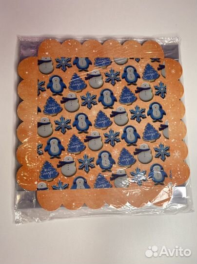 Коробка для пряников с крышкой 21 21