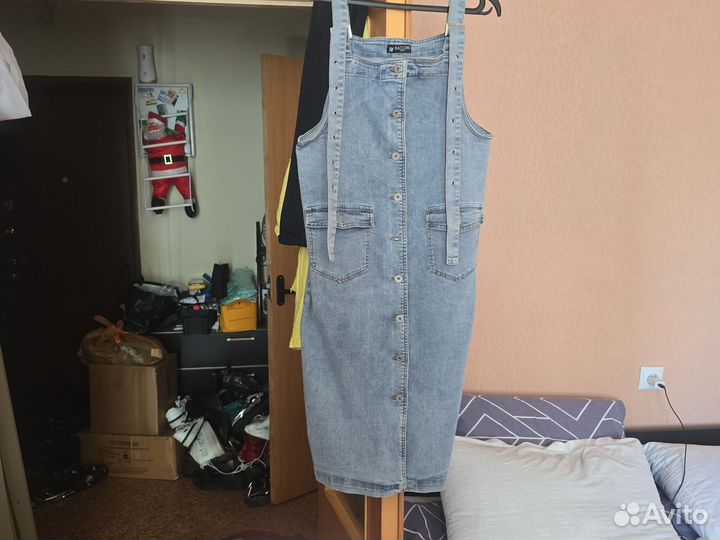 Сарафан джинсовый женский 52 54